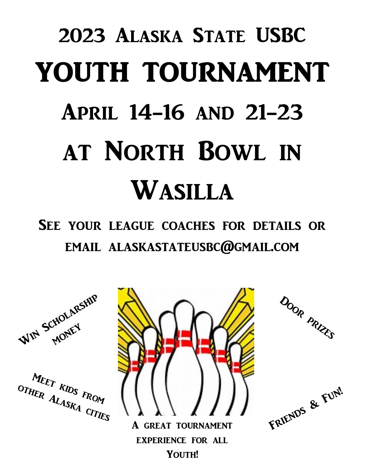 Alaska State Youth 2023 flyer