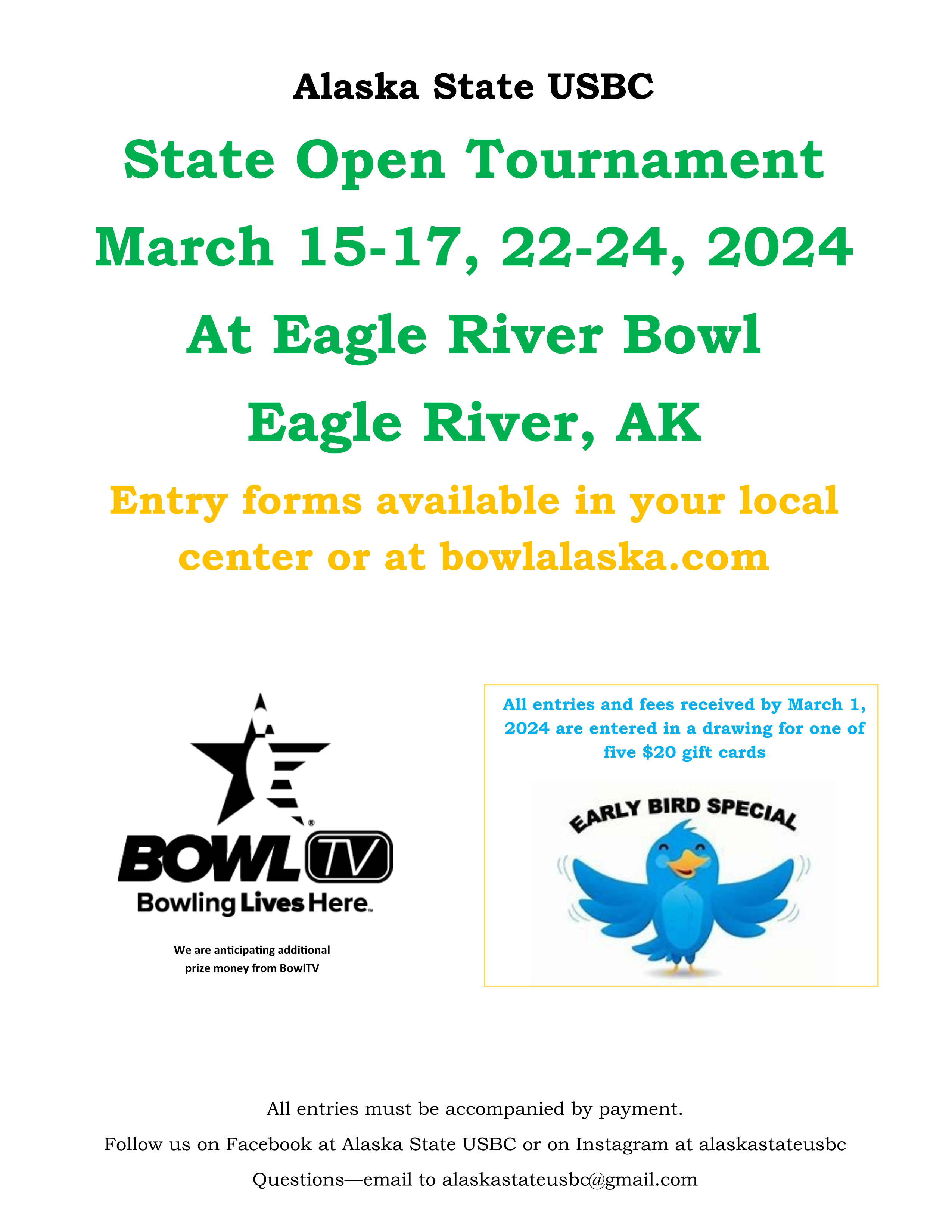 Alaska State USBC 2024 Open Tournament
